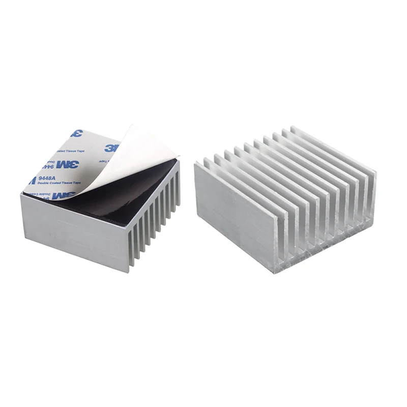 5Pcs 40x40x20mm Aluminum Heat Sink Cooler IC Heatsink Cooling Fin Radiator For CPU LED Power Component Cooling Accessories