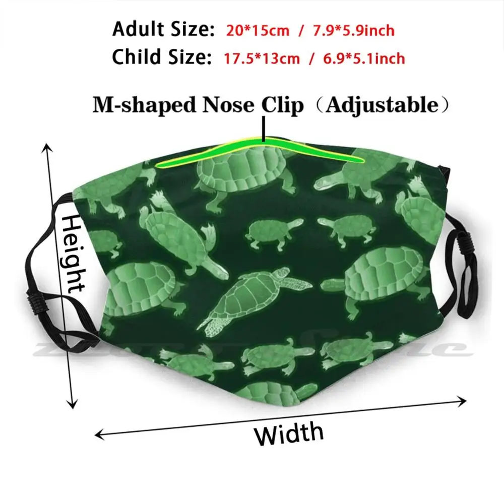 The Ol' Shell Game Mask Adult Child Washable Pm2.5 Filter Logo Creativity Turtle Tortoise Pattern Nature Animal