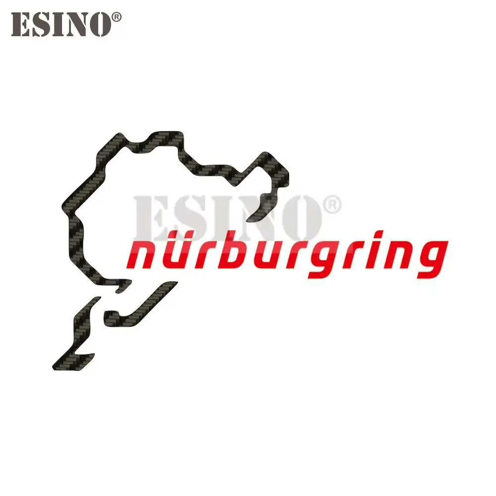 Auto Styling Kreative Lustige Mode Aufkleber Nürburgring Motor Sport Racing Road PVC 3D Carving Aufkleber Ganzen Körper Film Vinyl