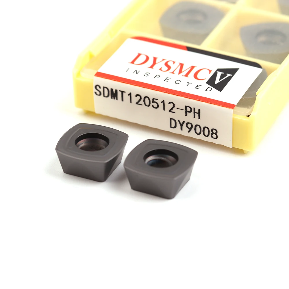 SDMT120512-insertos de carburo de fresado, herramientas de torneado, PH DY9008, originales