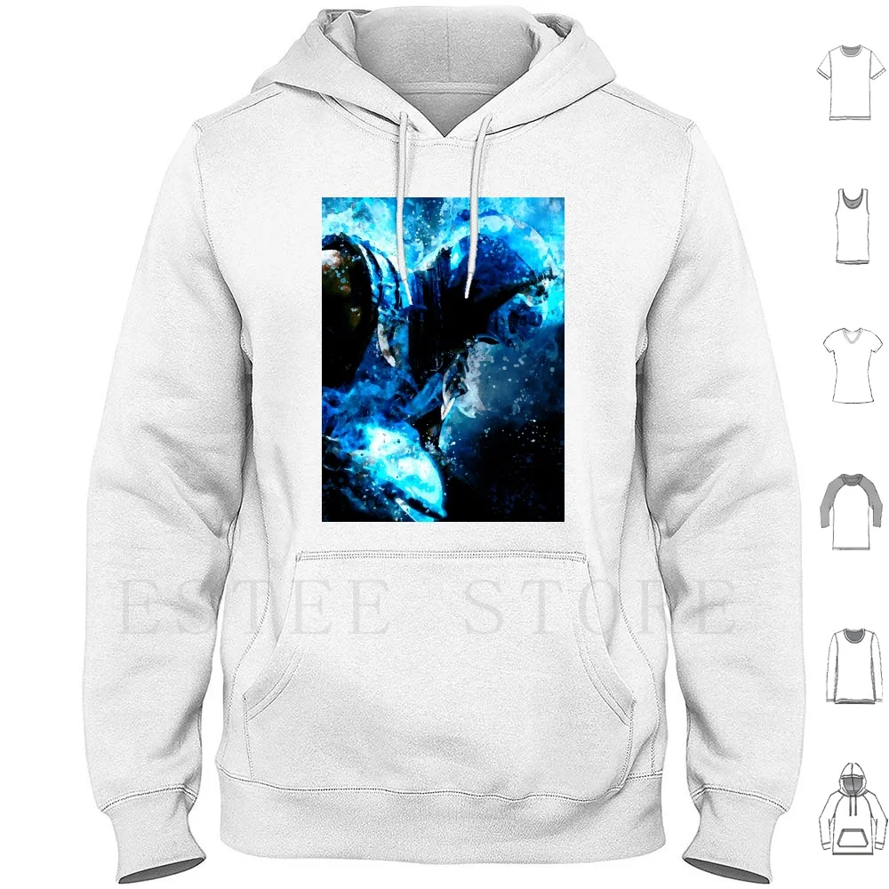 Sub Zero-Master Of Ice Hoodie Long Sleeve Sub Zero Mortal Kombat Scorpion Kano Raiden Blade Ice Fighter Gaming Games Gamer