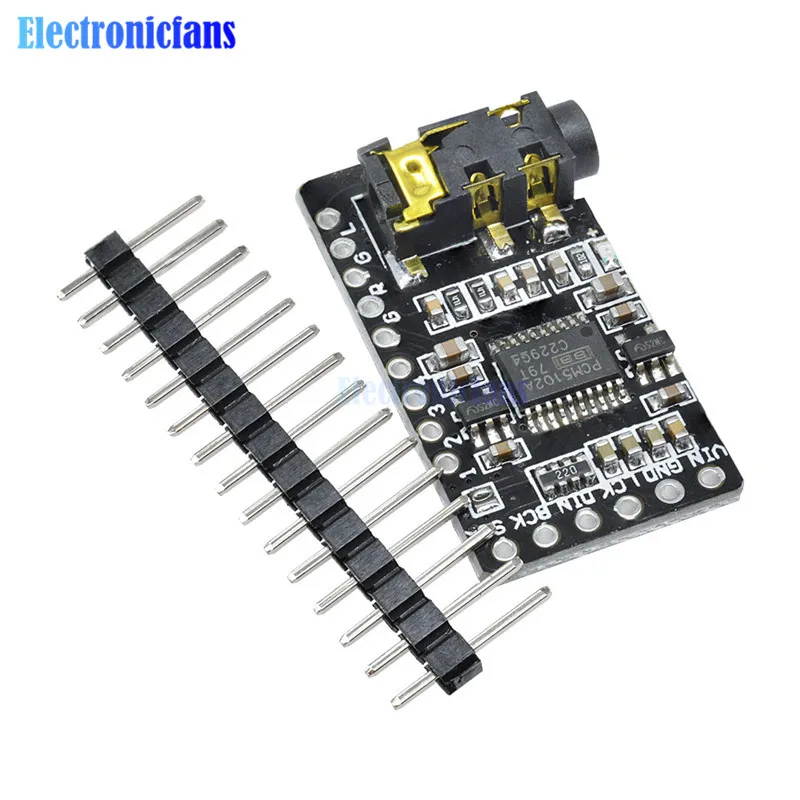 PCM5102 PCM5102A DAC Decoder Board I2S IIC Interface GY-PCM5102 I2S Player Module Audio Board For Raspberry Pi pHAT Sound Card