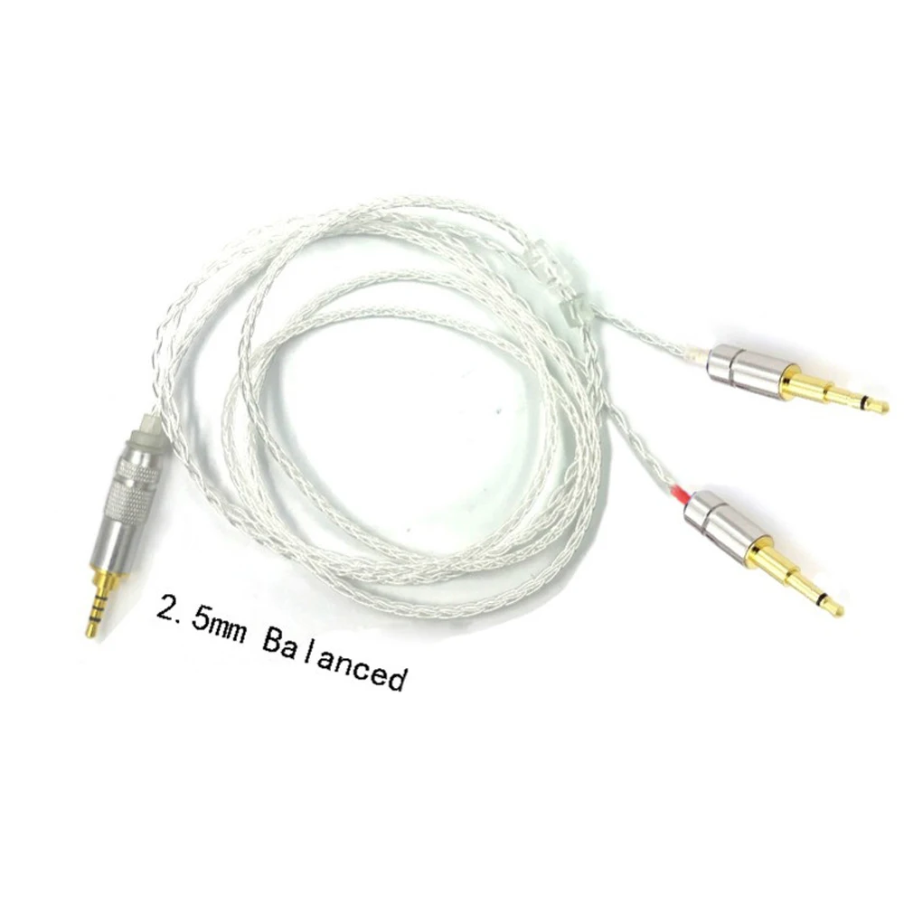 

Thouliess DIY 8 Core Silver Plated Headphone Upgrade Cable 3.5/2.5/4.4 Balanced for He1000 He400s He560 Oppo Pm-1 Pm-2