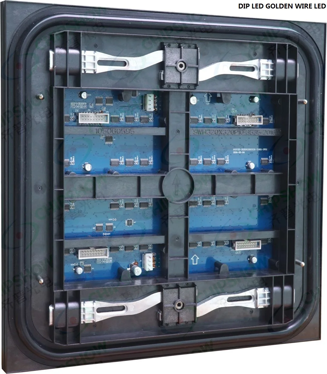 Módulo de led dianteiro e traseiro p10, 320x320mm, alta qualidade, 8500cd/m2, para reparo ao ar livre, instalação de cores completas, 10 unidades para venda