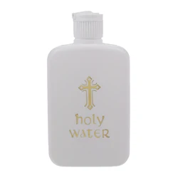 100ml Easter Plastic Water Bottle Religious Articles Easter Holy Water Bottle With Gold Blocking Logo Holy Water