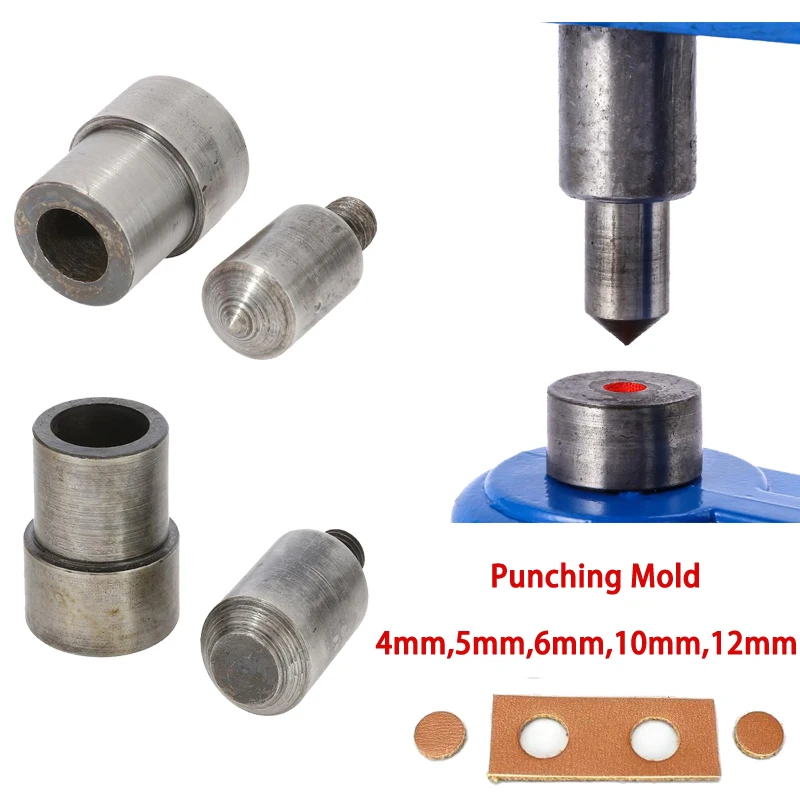 Punching Mold For Grommet Press Machine Blow Hole Punch Dedicated Mold Opening Tool Dies Drilling Eyelet Button 4mm 5mm 6mm 10mm