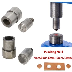 Punching Mold For Grommet Press Machine Blow Hole Punch Dedicated Mold Opening Tool Dies Drilling Eyelet Button 4mm 5mm 6mm 10mm