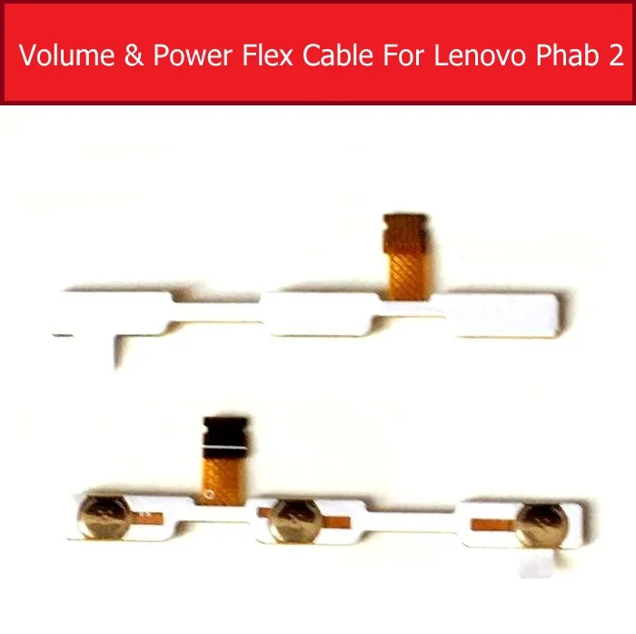 Volume Flex Cable For Lenovo PHAB2 PB2-650N  On / Off Power Control Button Flex Ribbon Cable Replacement Repair Parts