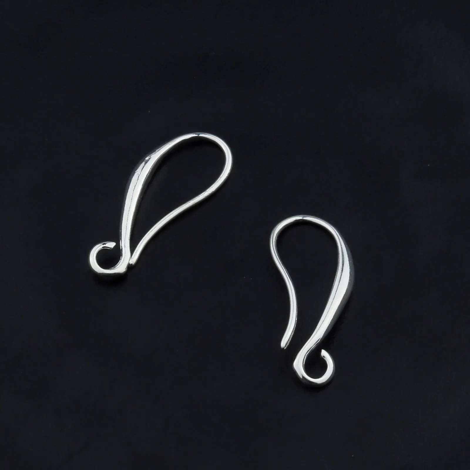 10/20/50PCS Schmuck Erkenntnisse Echte Reine 925 Sterling Silber Schmuck Sechs Ohrring Bail Pinch Glatte Verschlüsse & haken Ohr – Detail 3