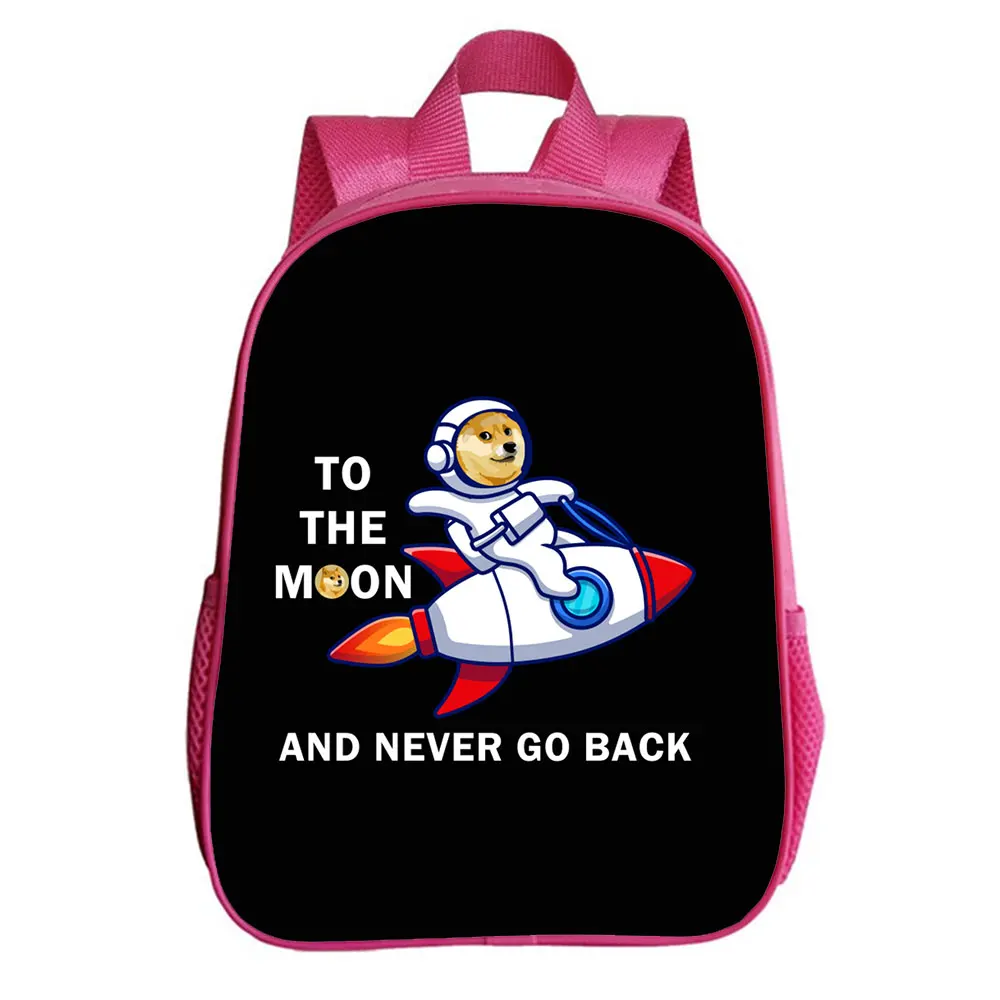 Dogecoin school bag backpack student school bag kid cartoon backpack unisex travel backpack kindergarten school bag