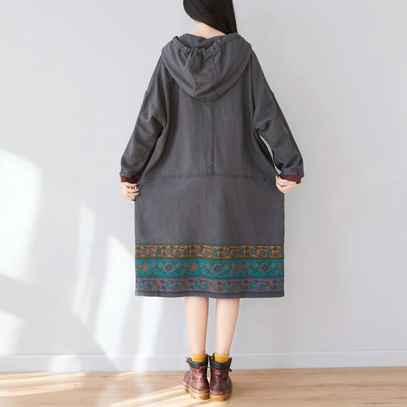 Baggy Hooded Pullovers Women Drawstring Hooded Tops Extra Loose Bat Sleeve Sweatshirt Big Size Printed Vintage Hoodies Pullover