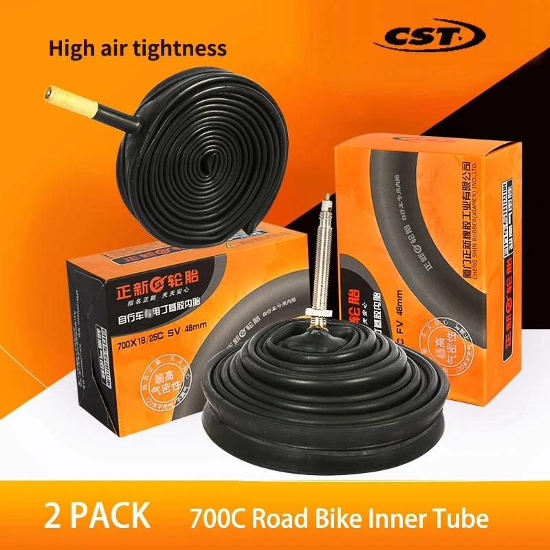 2PC CST Bicycle Tire Inner Tube 700C 700*18-25C 700*25-32C 700*19-23C Schrader AV Presta FV Road Bike Inner Tube