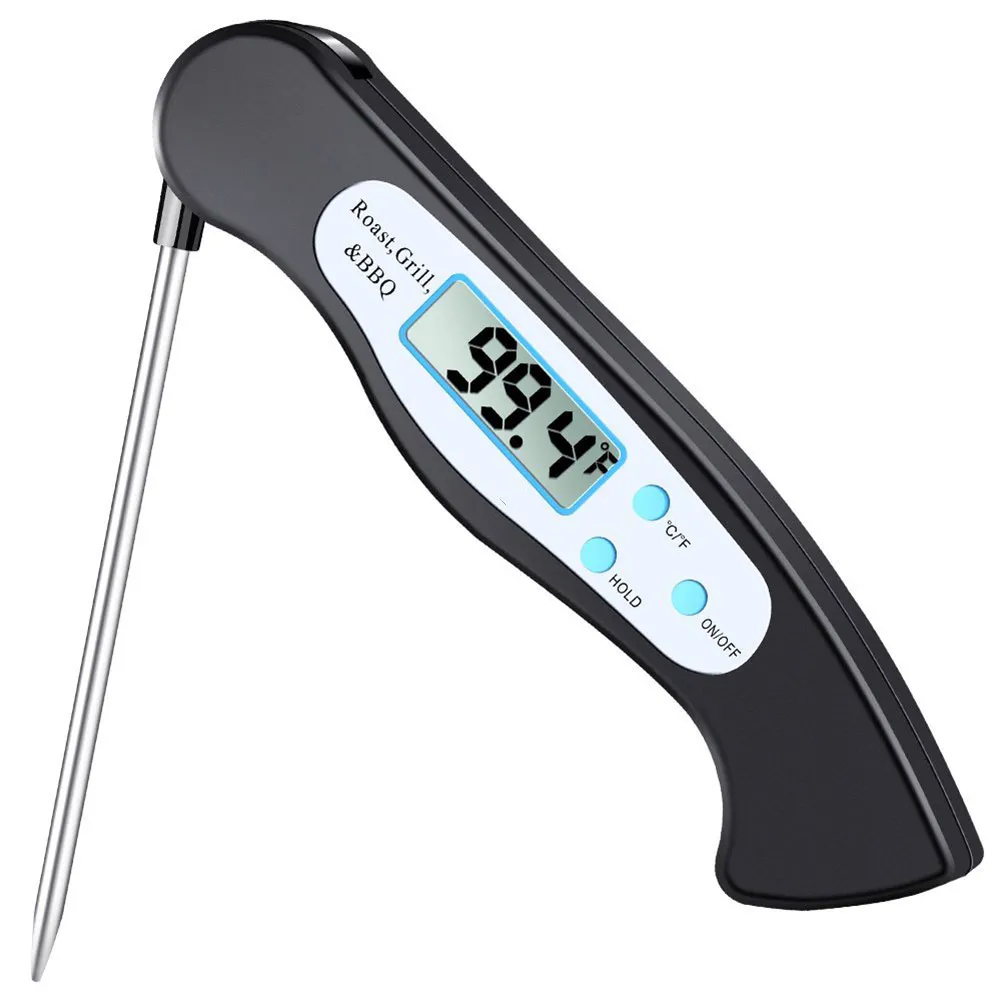 

High Quality Foldable Food Thermometer Probe Digital BBQ Kitchen Meat Kitchen Thermometer Liquid Water Oil Temperature Gauge