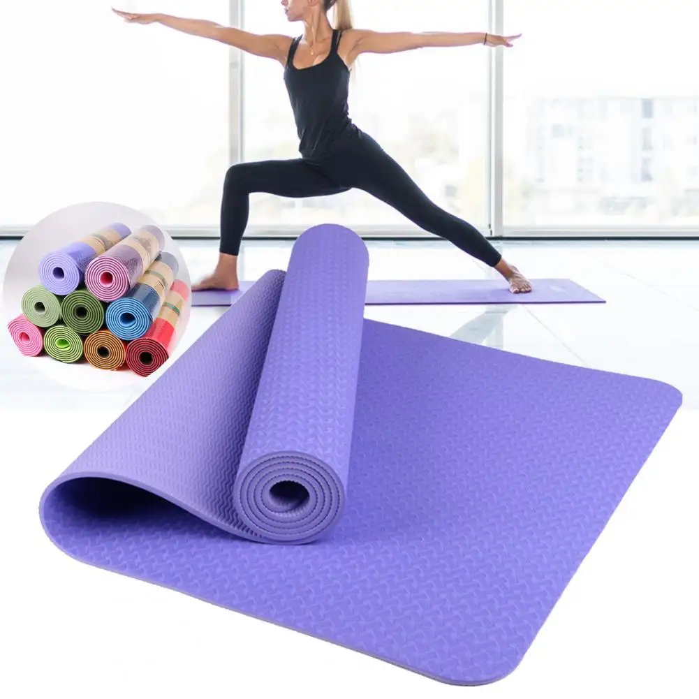 Yoga Mat Fitness Exercise TPE High Density Cushion Mat Sports Indoor Fitness Pilates Gymnastics mat коврик для йоги esterilla