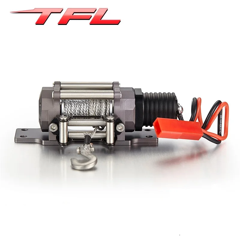 TFL RC Scale 1/10 Electric Winch With Single Motor Alumiunm Alloy For RC Rock Crawler SCX10 90027 90035 C1616-03