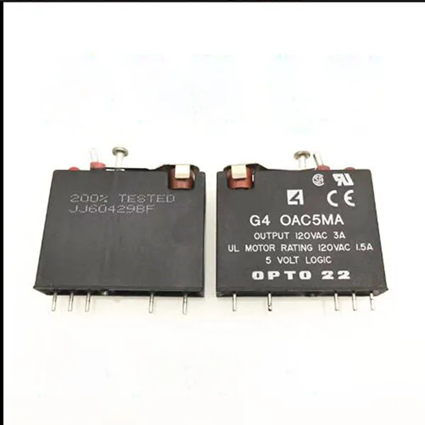 

Solid state 5V relay OPTO22 G4 OAC5MA G4OAC5MA 5V 120VAC 3A 5PIN