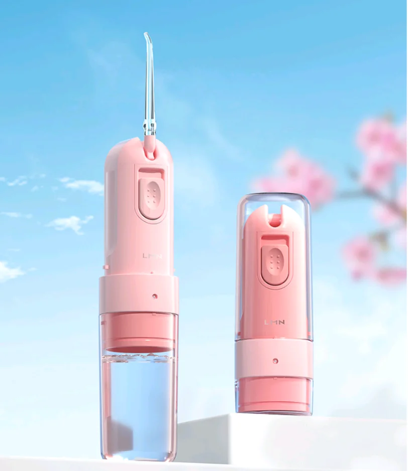 Lmn irrigador oral usb recarregável jato de água flosser dental portátil 150ml tanque água à prova dwaterproof água dentes mais limpo 5 dicas