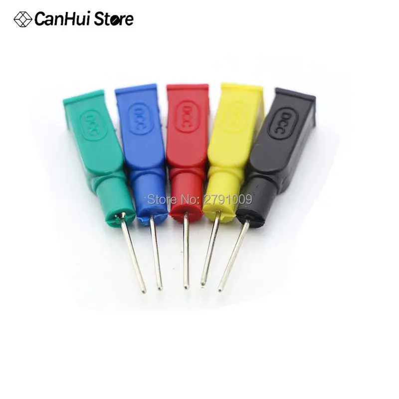 5Pcs/lot DCC Copper 4mm Banana Female To 1/2mm Pin Tip Head For Multimeter Test Probes Wholesale