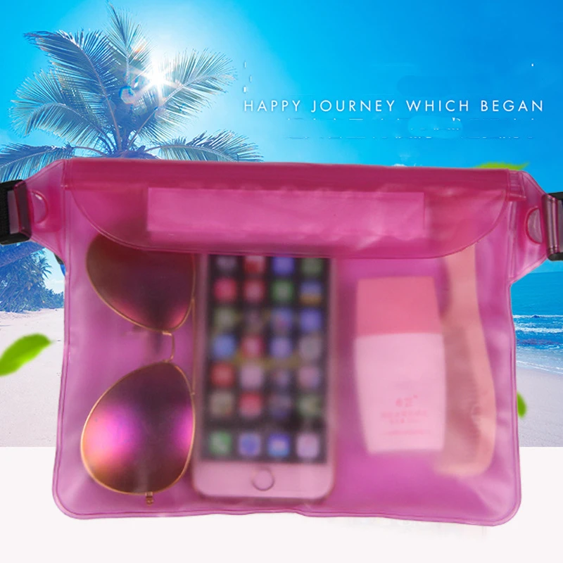 مقاوم للماء الغوص حقيبة سباحة تحت الماء الجاف الكتف الخصر حقيبة ظهر جيب الحقيبة التزلج على الجليد أكياس الهاتف المحمول