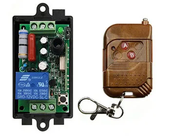 AC 220V 1CH 10A Relay Receiver Transmitter Light Lamp LED Remote Control Switch Power Wireless ON OFF Key Switch Lock Unlock