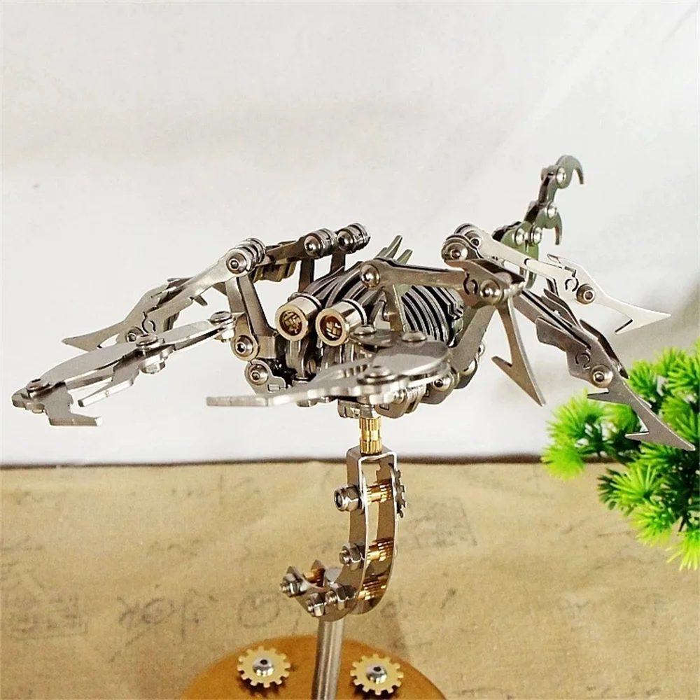 DIY 3D Assembled Scorpion King Puzzle Jigsaw Stainless Steel Detachable Model Puzzle Home Office Ornaments Unique Gift