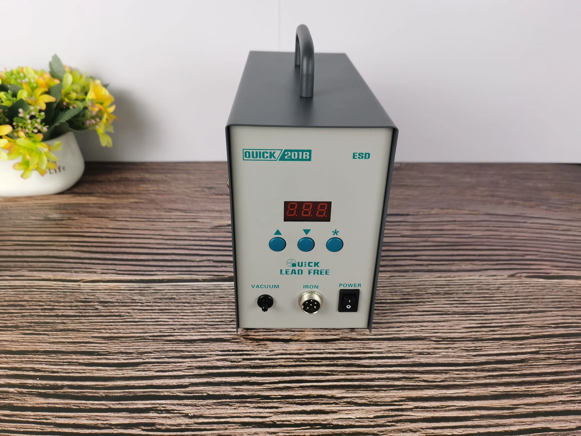 Quick 201B Elektrische Zuig Tin Anti-Statische Zuig Pistool Crack 201B Elimineren Elektrostatische Absorberen Pistool Antistatische 90W