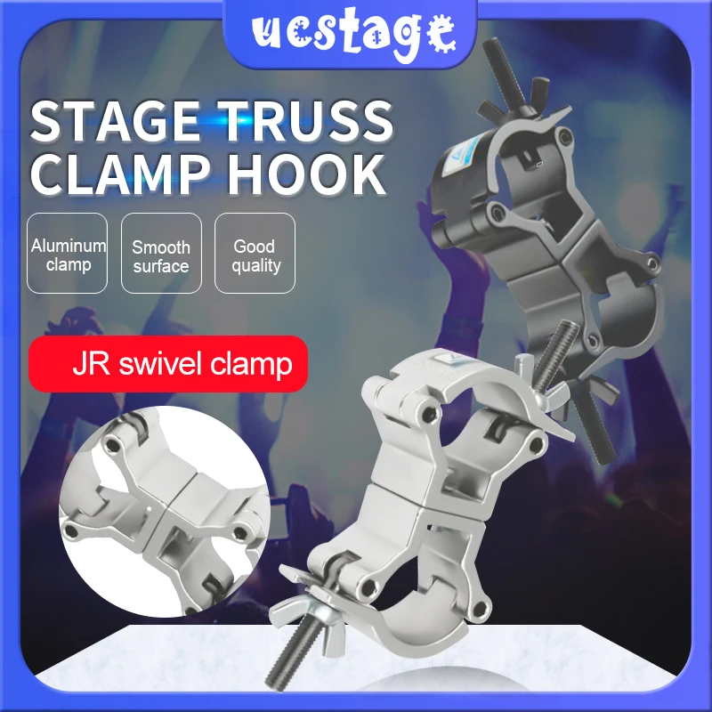 

JR Swivel Clamp Mini Clamp Aluminium Double Swivel Coupler For 32-35mm Truss High Quality Stage Accessories