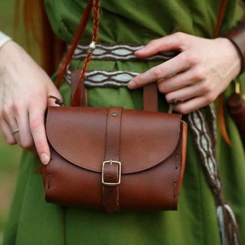 Medieval Renaissance Taille Beutel Gürtel Tasche Kostüm Zubehör Für Frauen Männer Viking Ritter Pirate Cosplay Leder Retro Tasche Larp