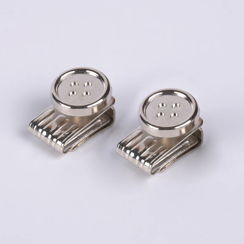 10pcs Suspender Button Clip Snap Button