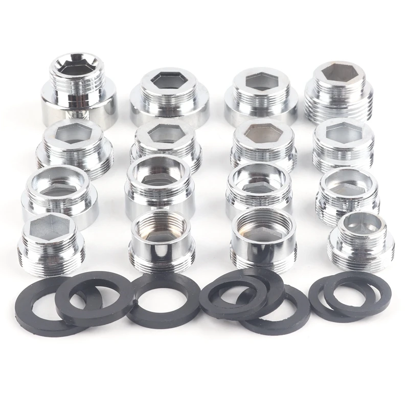 2 pcs Faucet Aerator Fittings 16 18 20 22 24mm G3/4 G1/2 Kitchen Faucet Adapter Copper Water Purifier Accessories image 5