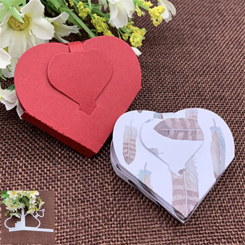 Double-sided love box crafts cardboard embossed DIY folding scrapbook album card metal cutting mold