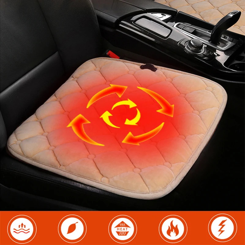 Winter Electric Heating Cushion USB Plug-in Chair Keep Warm Universal for Car Home Office  Pet Cat Dog Seat Pad for Women Men