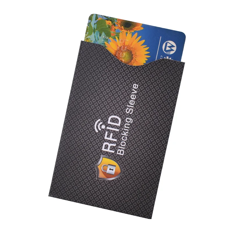 Fundas de bloqueo RFID NFC para tarjetas de crédito, Protector de tarjeta de crédito, bloqueador, conjunto de prevención de robo de identidad para hombres y mujeres, funda de tarjeta bancaria