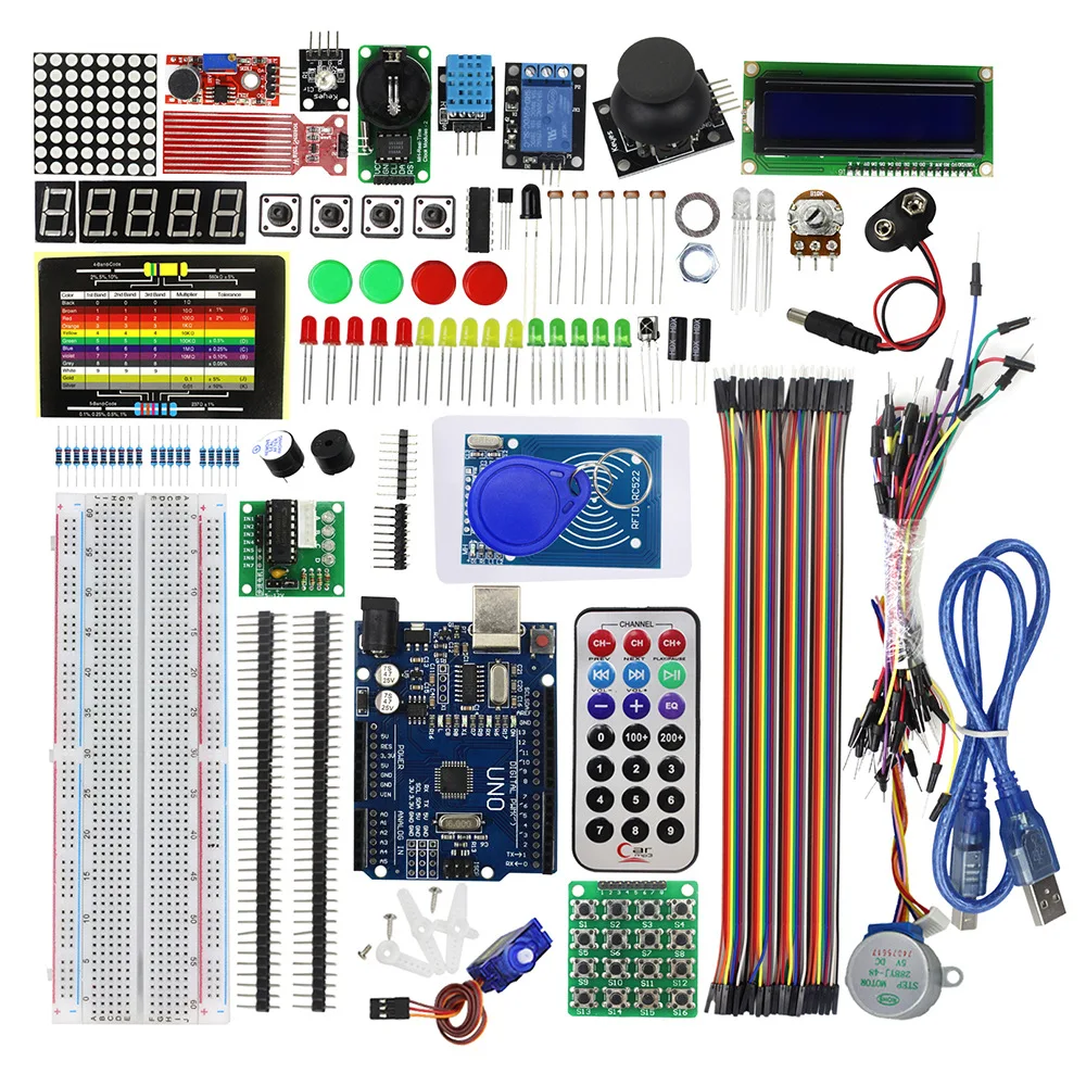 NEWEST RFID Starter Kit for Arduino UNO R3 Upgraded version Learning Suite With Retail Box