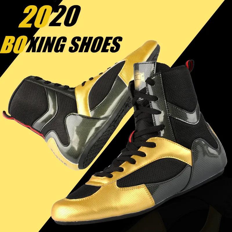 Men Wrestling Shoes Lightweight Boxing Martial Arts Taekwondo Sanda Training Shoes Fighting Wrestling Sneakers Size 35-46