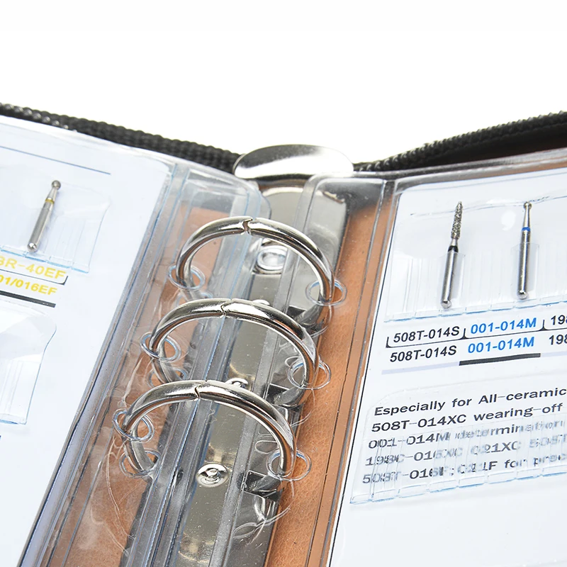 AZDENT 210 Modele Dental Diamond Burs Demonstation Book do szybkiej rękojeści o średnicy 1,6 mm