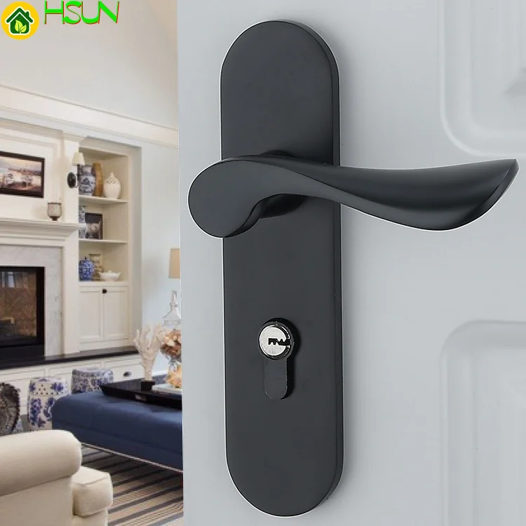 

Indoor Wooden Doors Lock Space Aluminum Door Lock Hand Hold Lock European Bearing Bedroom Hardware