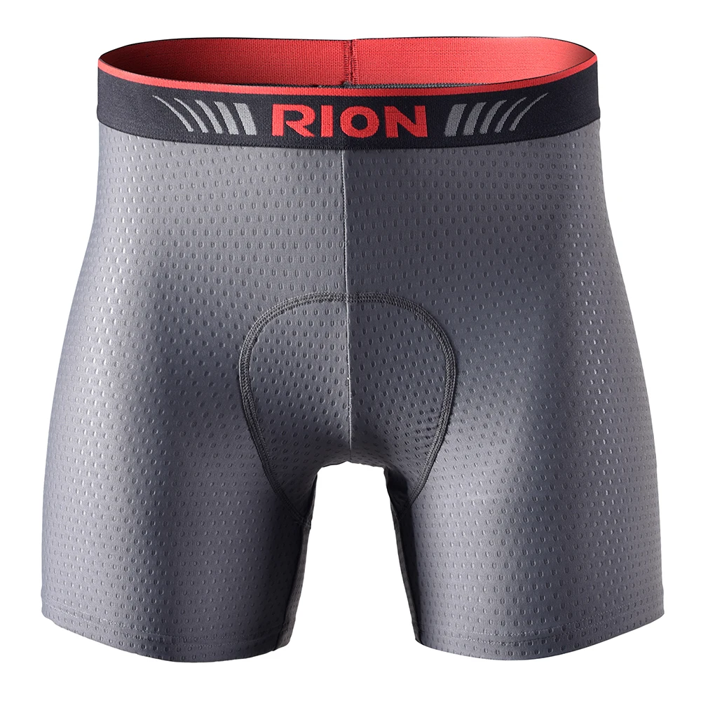 RION Men Cycling Bicycle Underwear Men\'s Shorts Tights Biker Bike Gym Underpants with Padding Pads Male MTB Mountain Ride Pro