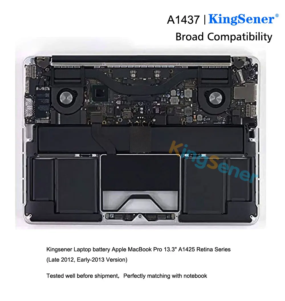 KingSener A1437 Laptop Battery For Apple MacBook Pro 13