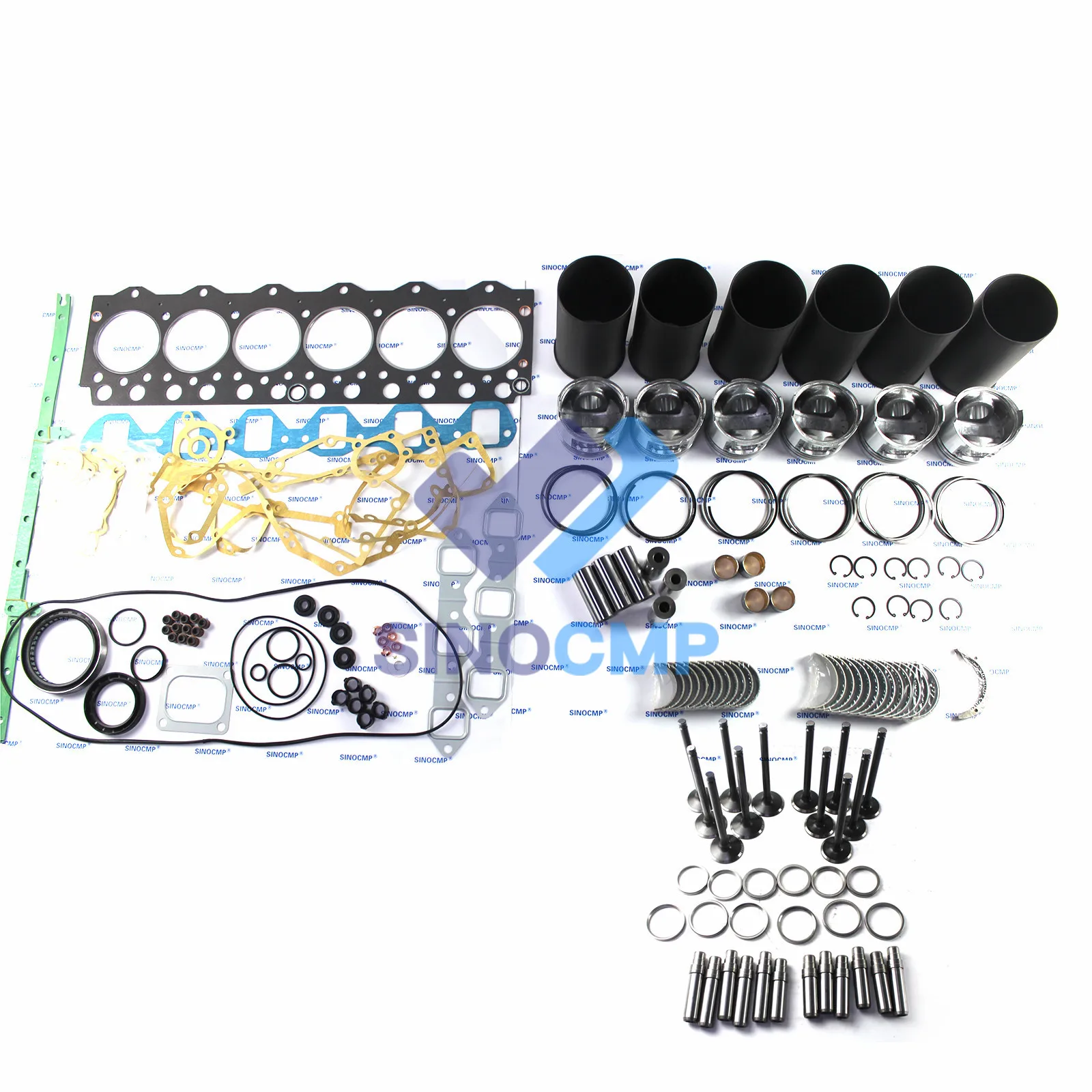 S6D95 6D95L Engine Rebuild Kit For Komatsu Yanmar Excavator Forklift Turck Parts