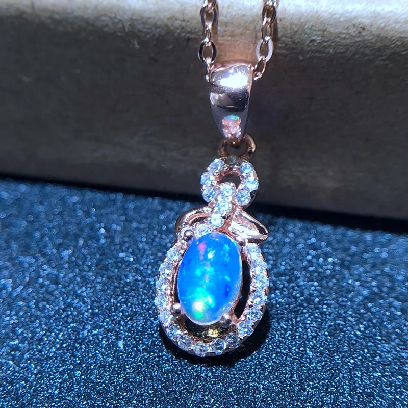 fireworks shining Opal Pendant for Necklace of women jewelry 925 Silver,Certified  natural gem birthday christs gift style