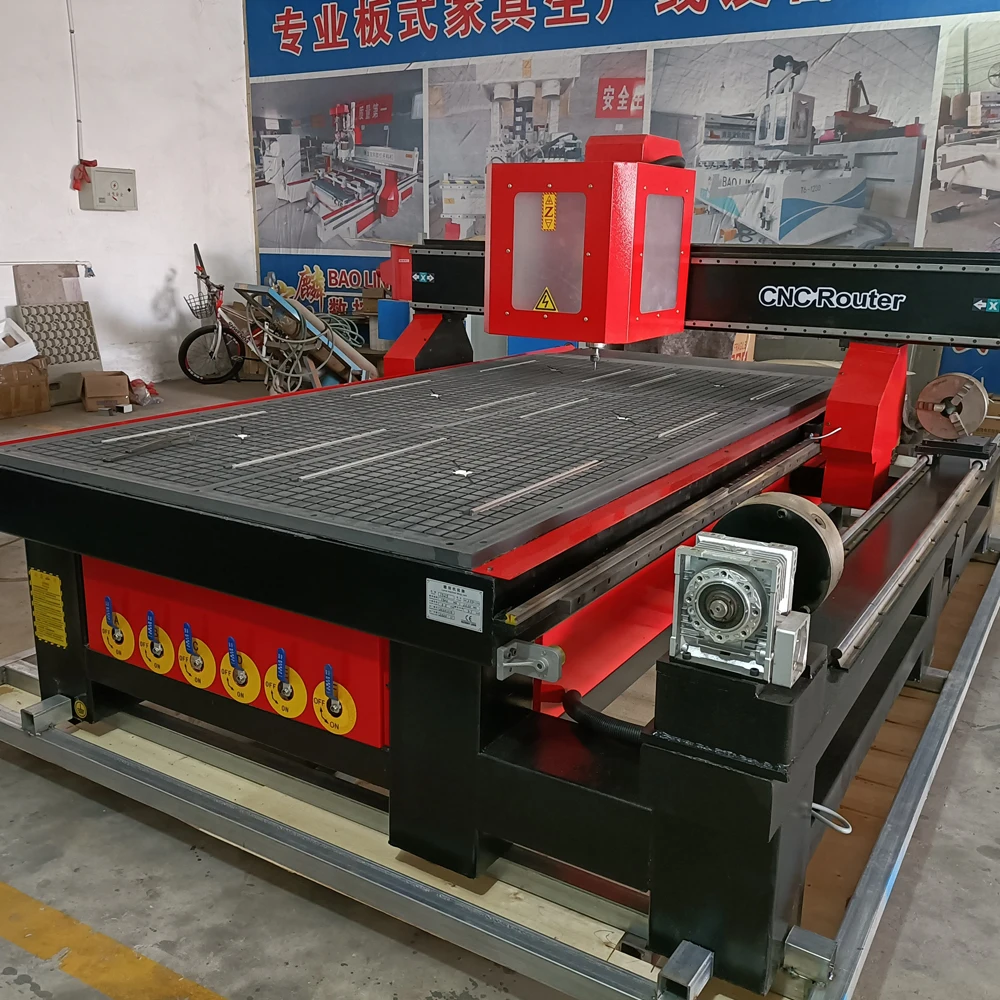 

CE ISO CNC Router Machine 1325 4 Axis CNC Router Kit For Wood Ball Screw Aluminum Engraving Metal CNC Milling Machine