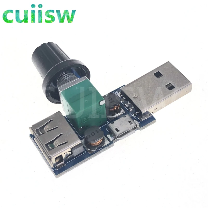 Hot DC 5V Mini USB Fan Governor Wind Speed Controller Air Volume Regulator Cooling Mute Multi Function Fan Speed Switch Module