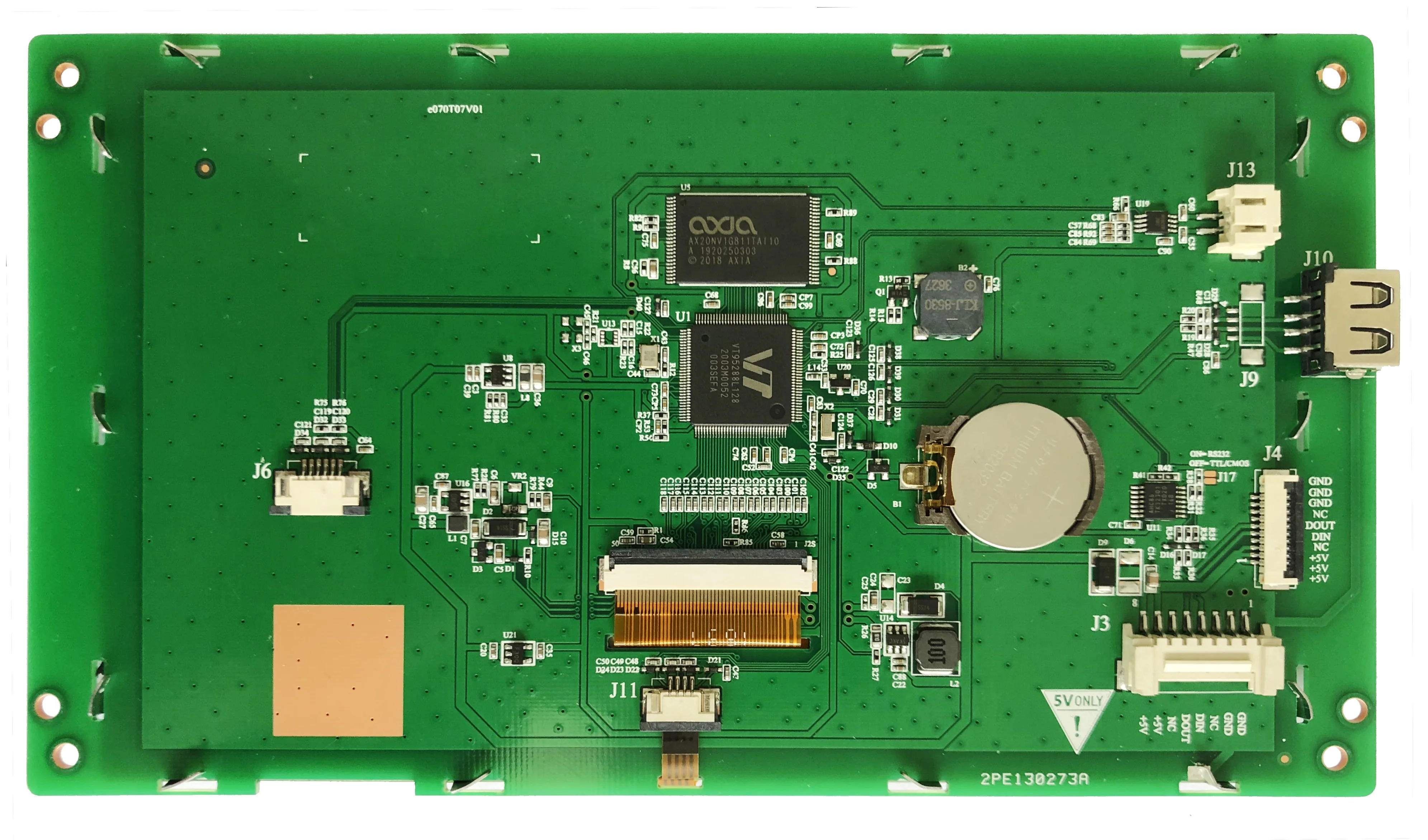 Imagem -03 - Tela de Porta Serial Industrial Módulo de Cristal Líquido Tft da Tela de Toque Lcd de Polegadas Sdwe070t07