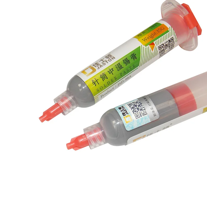 1pc 10cc Syringe Liquid Flux Soldering Paste 35g Leaded Stencil Welding Tool Low Temperature Melting Point 183C Tin Solder Paste