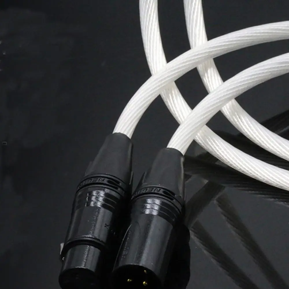 One Pair Hifi Neutrik XLR Cable  Hifi 2 XLR Cable Hi-end XLR Male to XLR Female Cable With Gold-plated XLR Connector
