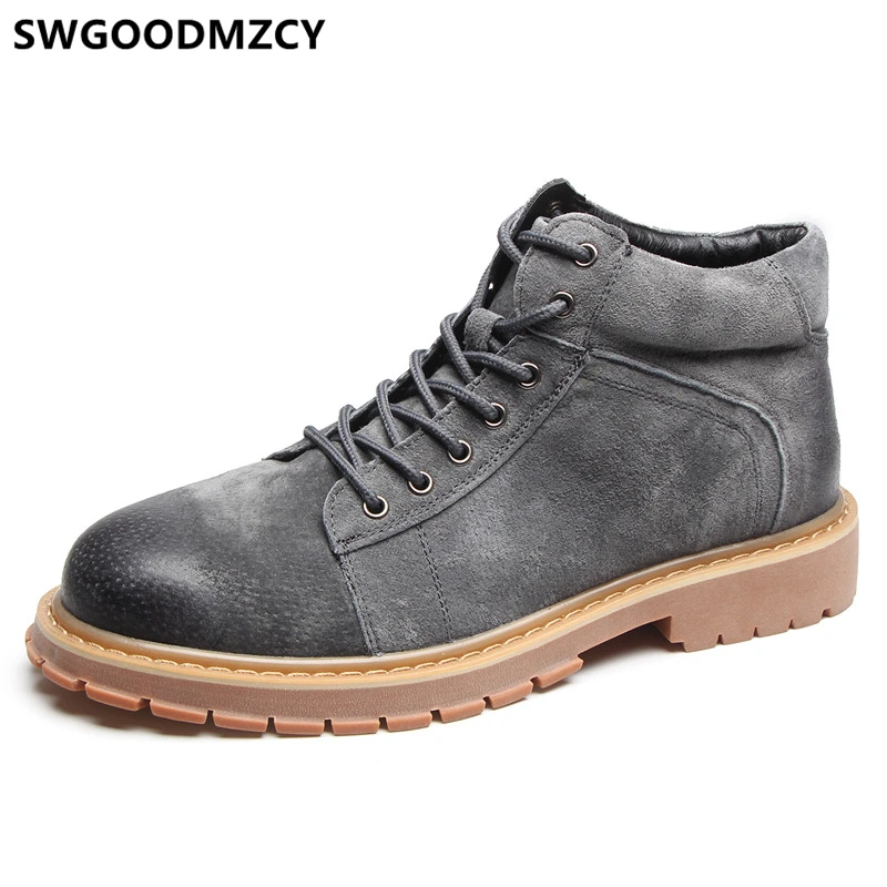 Desert Boots Ankle Boots Men Winter Shoes Men Snow Boots Shoes+male Bot Erkek Buty Zimowe Meskie Stivali Uomo Zapato Hombre2024