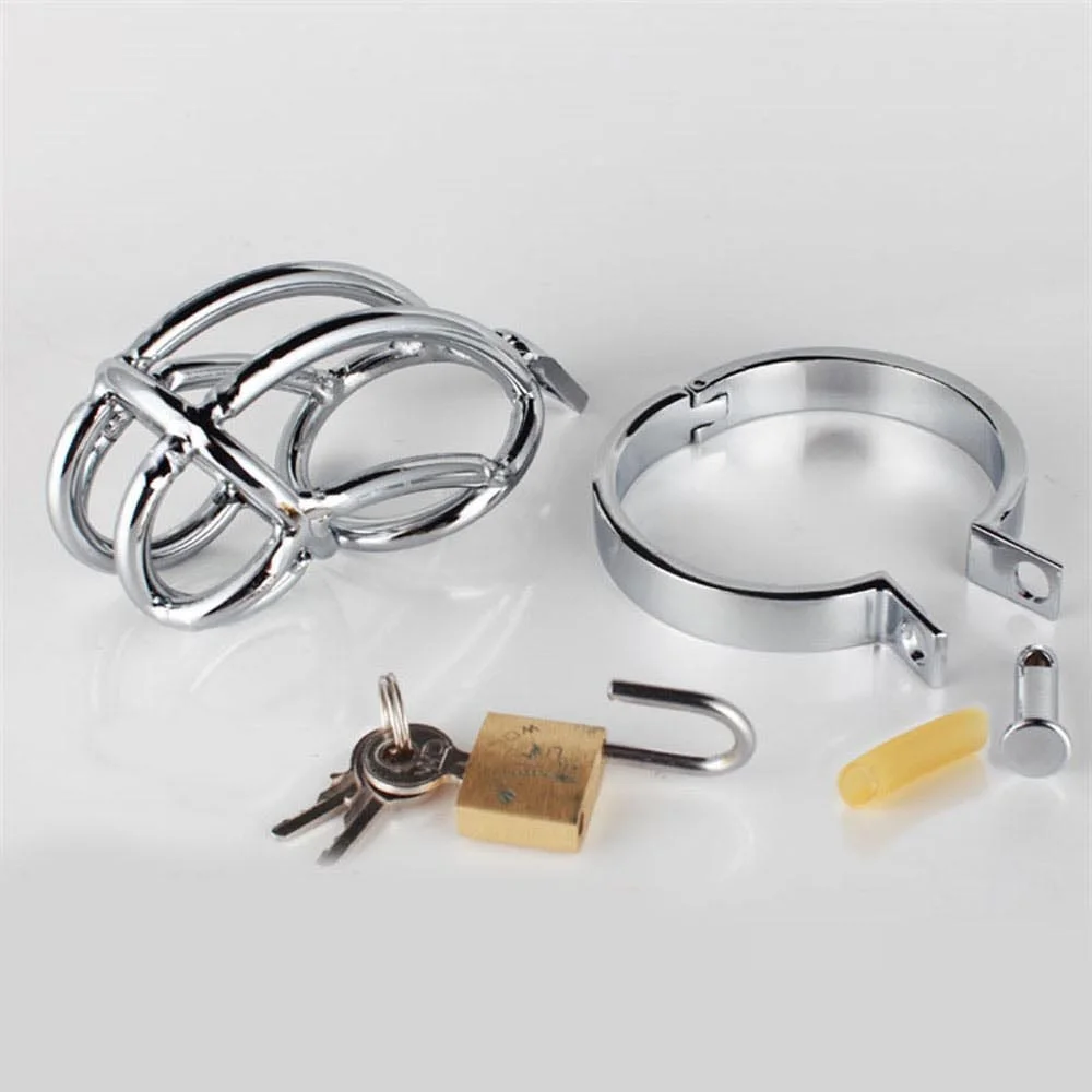 Male Chastity Lock Stainless Steels CB Chastity Device For Man Fetish BDSM Chastity Device Cock Cage Sex Toys for Men Gay