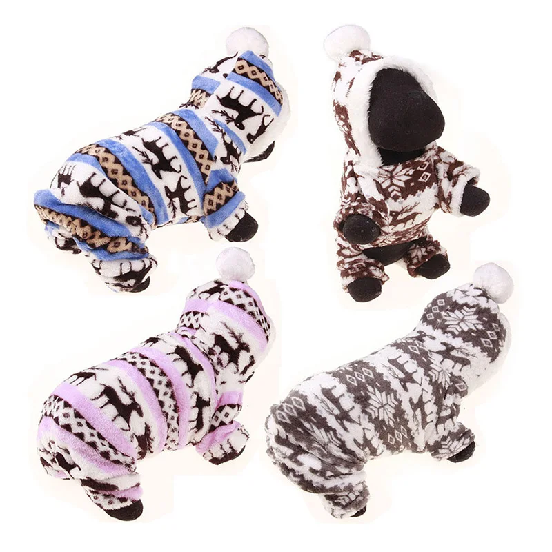 Soft Warm Pet Dog Jumpsuits Clothing for Dogs Pajamas Fleece Pet Dog Clothes for Dogs Coat Jacket Chihuahua Yorkshire Ropa Perro