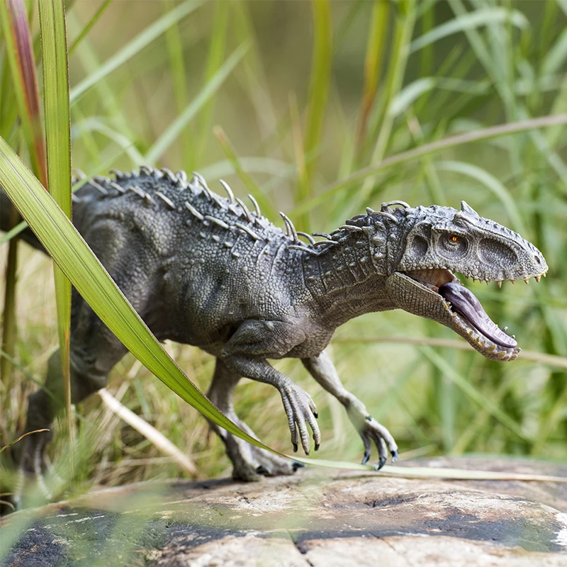 Hitwo prä historische Jurassic Indominus Rex Action figuren offenen Mund wilde Welt Tiere Modell PVC hochwertige Spielzeug für Kinder Geschenk – Detail 1